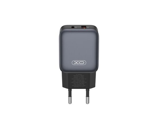Зарядний пристрій XO L156 USB-C PD30W + USB-A QC3.0 Black (L156.black), зображення 2 Зарядний пристрій XO L156 USB-C PD30W + USB-A QC3.0 Black (L156.black), зображення 2