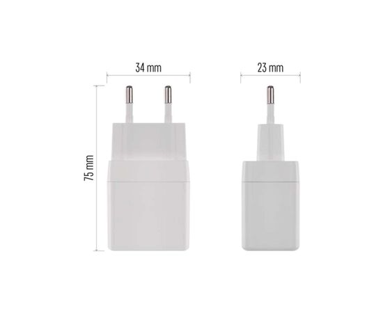 Зарядное устройство EMOS V03G35 2xUSB-C 35W GaN (V03G35), изображение 10 Зарядное устройство EMOS V03G35 2xUSB-C 35W GaN (V03G35), изображение 10