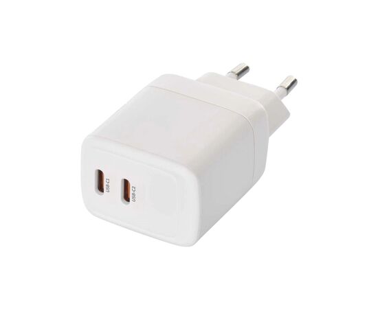 Зарядное устройство EMOS V03G35 2xUSB-C 35W GaN (V03G35), изображение 2 Зарядное устройство EMOS V03G35 2xUSB-C 35W GaN (V03G35), изображение 2