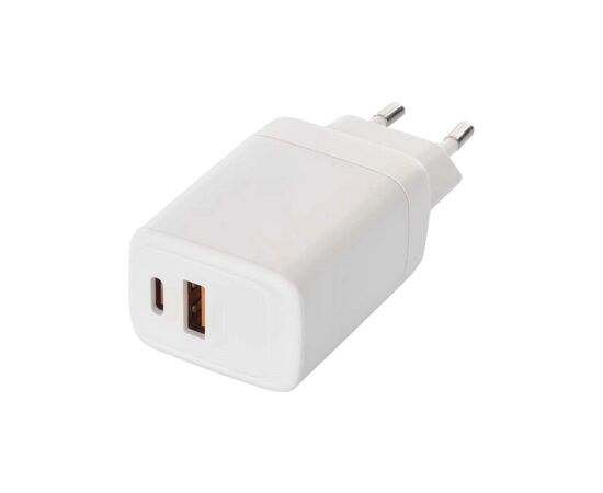 Зарядное устройство EMOS V04G45 1xUSB-A + 1xUSB-C PD20W GaN (V04G45), изображение 2