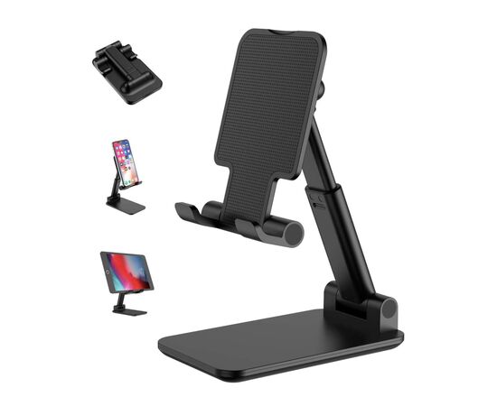 Подставка для планшета Dynamode smartphones/tablets 4-13 inches (Phone Stand black), изображение 2 Подставка для планшета Dynamode smartphones/tablets 4-13 inches (Phone Stand black), изображение 2