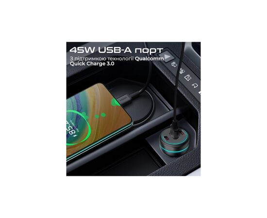 Зарядное устройство Promate 2xUSB-C PD + USB-A QC3.0 (powerdrive-230), изображение 4 Зарядное устройство Promate 2xUSB-C PD + USB-A QC3.0 (powerdrive-230), изображение 4