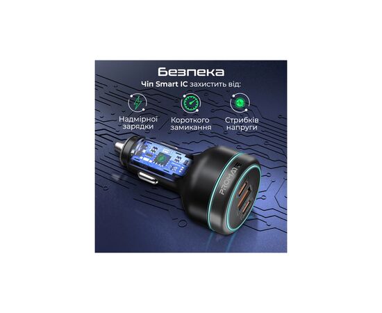 Зарядное устройство Promate 2xUSB-C PD + USB-A QC3.0 (powerdrive-230), изображение 5 Зарядное устройство Promate 2xUSB-C PD + USB-A QC3.0 (powerdrive-230), изображение 5