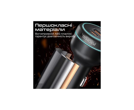 Зарядное устройство Promate 2xUSB-C PD + USB-A QC3.0 (powerdrive-230), изображение 7 Зарядное устройство Promate 2xUSB-C PD + USB-A QC3.0 (powerdrive-230), изображение 7