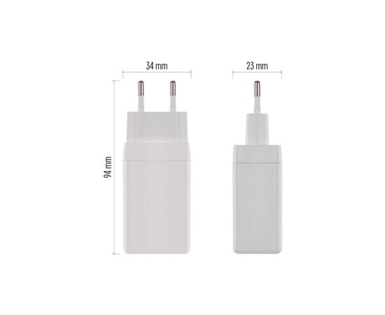 Зарядное устройство EMOS V05G65 1xUSB-A + 2xUSB-C PD65W GaN (V05G65), изображение 10