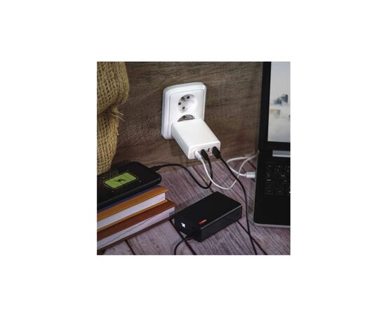 Зарядное устройство EMOS V06G120 1xUSB-A + 3xUSB-C PD120W GaN (V06G120), изображение 9