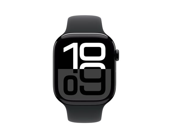 Смарт-годинник Apple Watch Series 10 GPS + Cellular 42mm Jet Black Aluminium Case with Black Sport Band - S/M (MWX63QH/A), зображення 2 Смарт-годинник Apple Watch Series 10 GPS + Cellular 42mm Jet Black Aluminium Case with Black Sport Band - S/M (MWX63QH/A), зображення 2