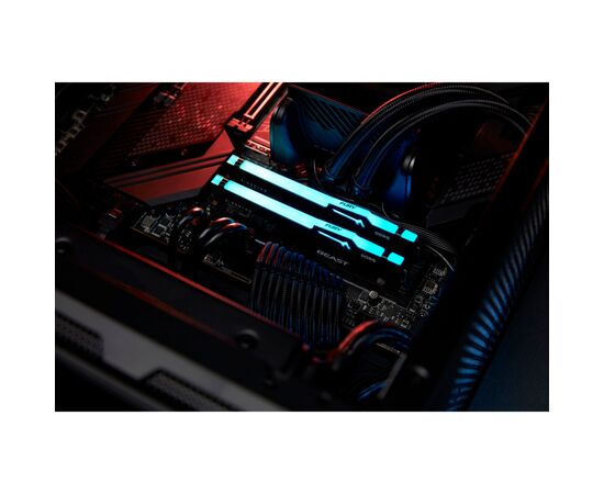 Модуль памяти для компьютера DDR5 32GB 5600 MHz Beast RGB Black Kingston Fury (ex.HyperX) (KF556C36BBE2A-32), изображение 7 Модуль памяти для компьютера DDR5 32GB 5600 MHz Beast RGB Black Kingston Fury (ex.HyperX) (KF556C36BBE2A-32), изображение 7