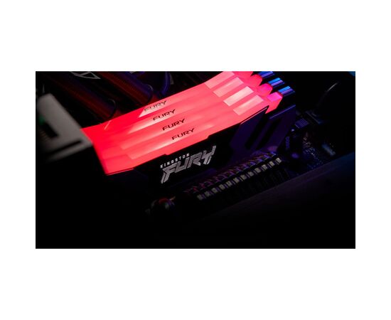 Модуль памяти для компьютера DDR5 48GB (2x24GB) 8000 MHz Renegade RGB Black/Silver Kingston Fury (ex.HyperX) (KF580C38RSAK2-48), изображение 4 Модуль памяти для компьютера DDR5 48GB (2x24GB) 8000 MHz Renegade RGB Black/Silver Kingston Fury (ex.HyperX) (KF580C38RSAK2-48), изображение 4