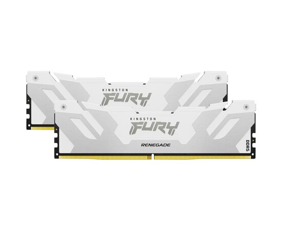 Модуль памяти для компьютера DDR5 48GB (2x24GB) 8000 MHz Renegade White/Silver Kingston Fury (ex.HyperX) (KF580C38RWK2-48), изображение 2 Модуль памяти для компьютера DDR5 48GB (2x24GB) 8000 MHz Renegade White/Silver Kingston Fury (ex.HyperX) (KF580C38RWK2-48), изображение 2