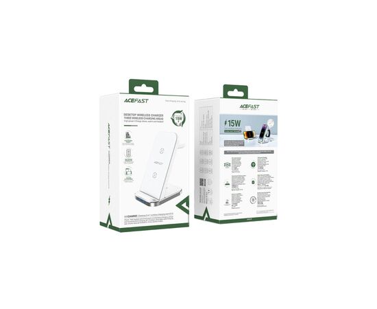 Зарядное устройство Acefast E15 Wireless QI 3in1 15W Black (6974316281986), изображение 4 Зарядное устройство Acefast E15 Wireless QI 3in1 15W Black (6974316281986), изображение 4