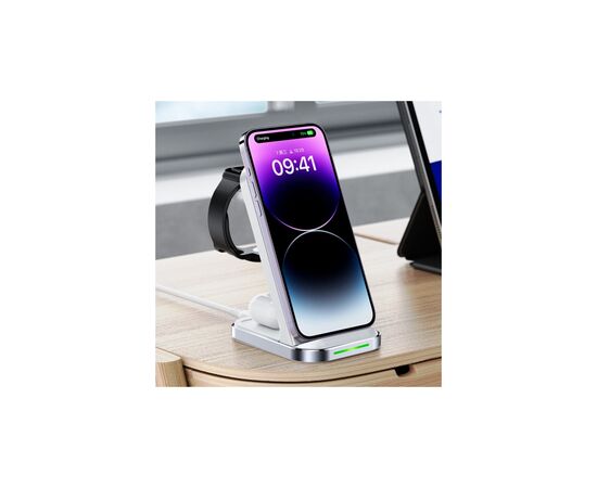 Зарядное устройство Acefast E15 Wireless QI 3in1 15W Black (6974316281986), изображение 6 Зарядное устройство Acefast E15 Wireless QI 3in1 15W Black (6974316281986), изображение 6