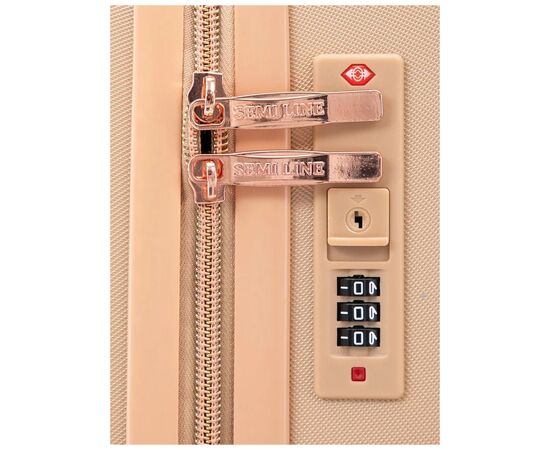 Чемодан Semi Line 20" S T5912-1 Golden (DAS303366), изображение 7 Чемодан Semi Line 20" S T5912-1 Golden (DAS303366), изображение 7
