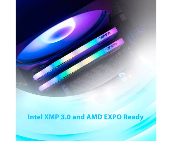 Модуль памяти для компьютера DDR5 32GB (2x16GB) 6400 MHz Viper Elite 5 RGB Patriot (PVER532G64C32KW), изображение 10 Модуль памяти для компьютера DDR5 32GB (2x16GB) 6400 MHz Viper Elite 5 RGB Patriot (PVER532G64C32KW), изображение 10
