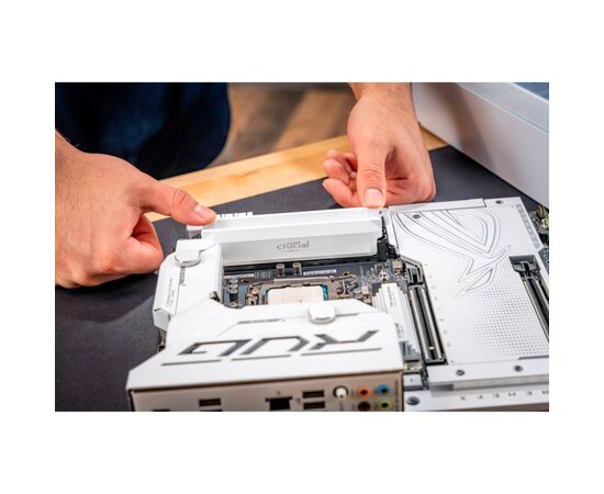 Модуль памяти для компьютера DDR5 16GB 6400 MHz Pro Overclocking White Micron (CP16G64C38U5W), изображение 11 Модуль памяти для компьютера DDR5 16GB 6400 MHz Pro Overclocking White Micron (CP16G64C38U5W), изображение 11