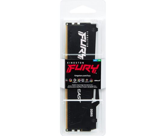 Модуль памяти для компьютера DDR5 32GB 5600 MHz Beast RGB EXPO Black Kingston Fury (ex.HyperX) (KF556C40BB2A-32), изображение 6 Модуль памяти для компьютера DDR5 32GB 5600 MHz Beast RGB EXPO Black Kingston Fury (ex.HyperX) (KF556C40BB2A-32), изображение 6