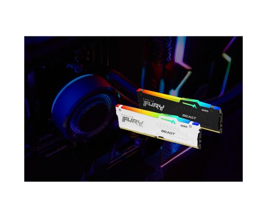 Модуль памяти для компьютера DDR5 32GB (2x16GB) 6000 MHz Beast RGB EXPO White Kingston Fury (ex.HyperX) (KF560C36BWE2AK2-32), изображение 7 Модуль памяти для компьютера DDR5 32GB (2x16GB) 6000 MHz Beast RGB EXPO White Kingston Fury (ex.HyperX) (KF560C36BWE2AK2-32), изображение 7