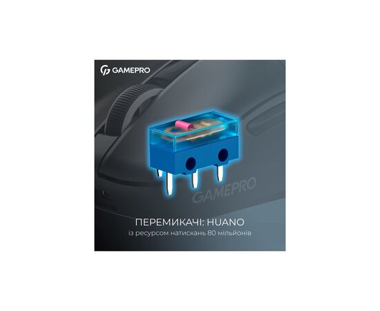 Мышка GamePro Asgard Thor Wireless/Bluetooth/USB Black (GM023B), изображение 9 Мышка GamePro Asgard Thor Wireless/Bluetooth/USB Black (GM023B), изображение 9