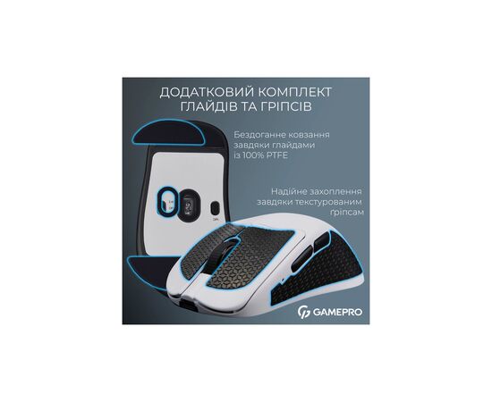 Мышка GamePro Asgard Surt Wireless/Bluetooth/USB Black (GM017B), изображение 12 Мышка GamePro Asgard Surt Wireless/Bluetooth/USB Black (GM017B), изображение 12