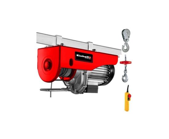 Лебедка Einhell тельфер TC-EH 500, 1000Вт до 500кг, трос 12м. (2255140), изображение 2 Лебедка Einhell тельфер TC-EH 500, 1000Вт до 500кг, трос 12м. (2255140), изображение 2