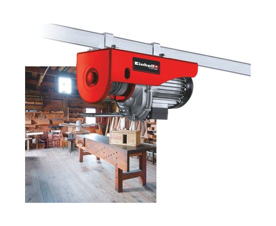 Лебедка Einhell тельфер TC-EH 500, 1000Вт до 500кг, трос 12м. (2255140), изображение 3 Лебедка Einhell тельфер TC-EH 500, 1000Вт до 500кг, трос 12м. (2255140), изображение 3