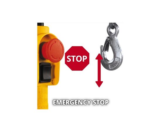 Лебедка Einhell тельфер TC-EH 500, 1000Вт до 500кг, трос 12м. (2255140), изображение 4 Лебедка Einhell тельфер TC-EH 500, 1000Вт до 500кг, трос 12м. (2255140), изображение 4