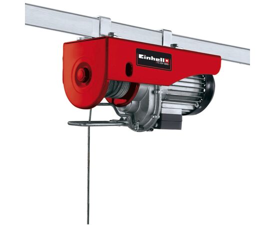 Лебедка Einhell тельфер TC-EH 500, 1000Вт до 500кг, трос 12м. (2255140)