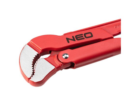 Ключ Neo Tools трубный, 45°, рабочий диапазон 0-38мм, 420мм (02-421), изображение 2 Ключ Neo Tools трубный, 45°, рабочий диапазон 0-38мм, 420мм (02-421), изображение 2