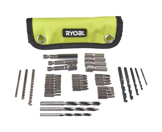 Набор сверл и бит Ryobi RAK40RM 40шт, чехол (5132002264), изображение 2