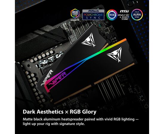 Модуль памяти для компьютера DDR5 32GB (2x16GB) 6400 MHz Viper Elite 5 Ultra RGB Patriot (VEUR532G6432K), изображение 9 Модуль памяти для компьютера DDR5 32GB (2x16GB) 6400 MHz Viper Elite 5 Ultra RGB Patriot (VEUR532G6432K), изображение 9