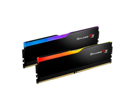Модуль пам'яті для комп'ютера DDR5 32GB (2x16GB) 6400 MHz Ripjaws M5 RGB Black G.Skill (F5-6400J3239G16GX2-RM5RK)