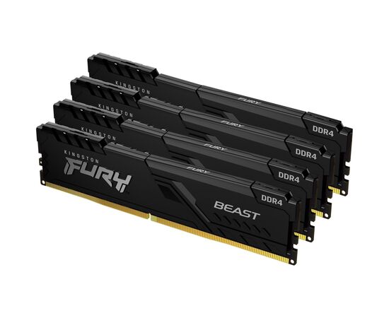 Модуль памяти для компьютера DDR4 32GB (4x8GB) 3200 MHz Beast Kingston Fury (ex.HyperX) (KF432C16BBK4/32), изображение 2 Модуль памяти для компьютера DDR4 32GB (4x8GB) 3200 MHz Beast Kingston Fury (ex.HyperX) (KF432C16BBK4/32), изображение 2