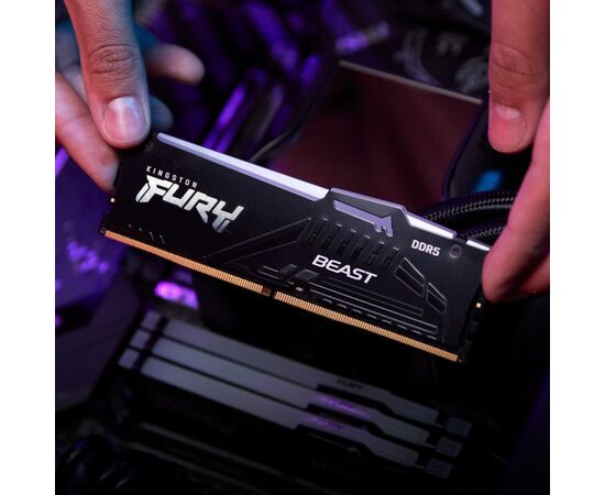 Модуль памяти для компьютера DDR5 32GB 5200 MHz Beast RGB EXPO Black Kingston Fury (ex.HyperX) (KF552C40BB2A-32), изображение 4 Модуль памяти для компьютера DDR5 32GB 5200 MHz Beast RGB EXPO Black Kingston Fury (ex.HyperX) (KF552C40BB2A-32), изображение 4