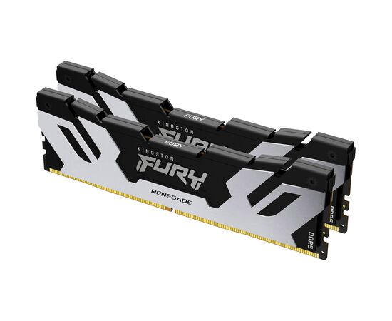 Модуль памяти для компьютера DDR5 48GB (2x24GB) 8000 MHz Renegade Black/Silver Kingston Fury (ex.HyperX) (KF580C38RSK2-48)