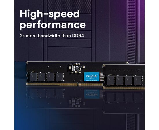 Модуль памяти для компьютера DDR5 64GB (2x32GB) 5600 MHz Micron (CT2K32G56C46U5), изображение 2 Модуль памяти для компьютера DDR5 64GB (2x32GB) 5600 MHz Micron (CT2K32G56C46U5), изображение 2