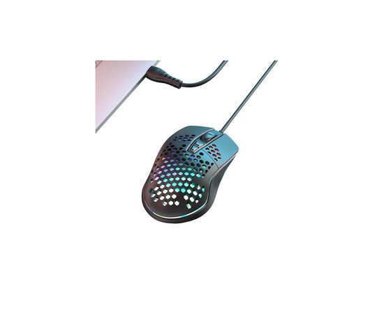 Мишка XO M4 4000 DPI RGB USB Black (XO-M4-BK)