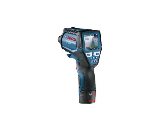Пірометр Bosch Professional GIS 1000C, -40град. до +1000град., .0.2град., IP54, 0.54кг, кейс (0.601.083.301), зображення 2 Пірометр Bosch Professional GIS 1000C, -40град. до +1000град., .0.2град., IP54, 0.54кг, кейс (0.601.083.301), зображення 2