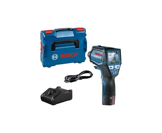 Пірометр Bosch Professional GIS 1000C, -40град. до +1000град., .0.2град., IP54, 0.54кг, кейс (0.601.083.301)