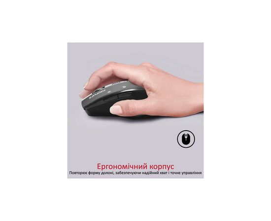 Мышка Promate Cursor Wireless Black (cursor.black), изображение 2 Мышка Promate Cursor Wireless Black (cursor.black), изображение 2