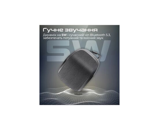Акустическая система Promate Mood 5W Black (mood.black), изображение 2 Акустическая система Promate Mood 5W Black (mood.black), изображение 2