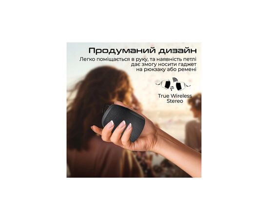 Акустическая система Promate Mood 5W Black (mood.black), изображение 6 Акустическая система Promate Mood 5W Black (mood.black), изображение 6