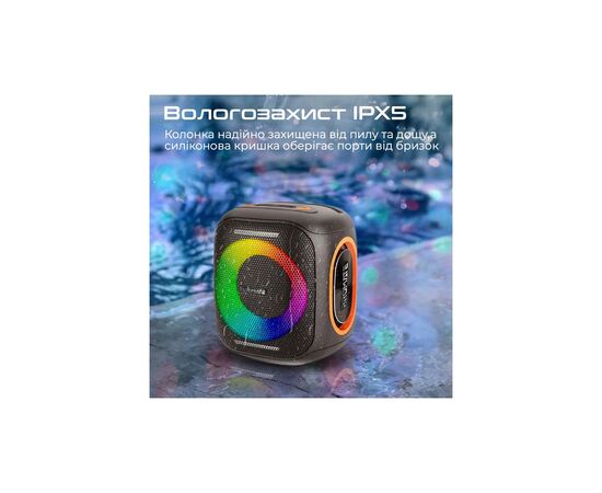 Акустическая система Promate Strike-40 40W Black (strike-40), изображение 6