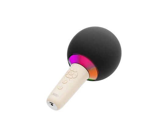 Микрофон XO BE50 Bluetooth, AUX, LED Beige (BE50.beige), изображение 2 Микрофон XO BE50 Bluetooth, AUX, LED Beige (BE50.beige), изображение 2