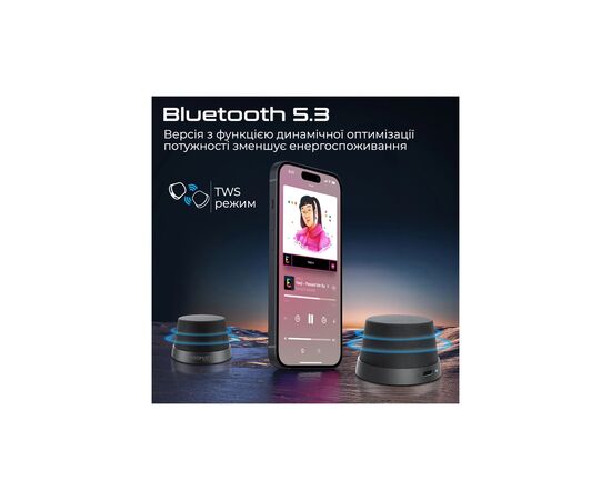 Акустическая система Promate Punch 3 Вт Black (punch.black), изображение 4 Акустическая система Promate Punch 3 Вт Black (punch.black), изображение 4