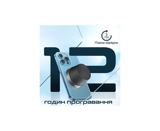 Акустическая система Promate Punch 3 Вт Black (punch.black), изображение 6 Акустическая система Promate Punch 3 Вт Black (punch.black), изображение 6