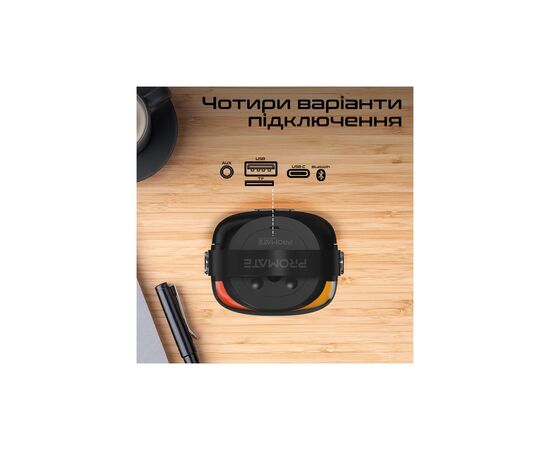 Акустическая система Promate Spectro-20 20W Black (spectro-20), изображение 4 Акустическая система Promate Spectro-20 20W Black (spectro-20), изображение 4