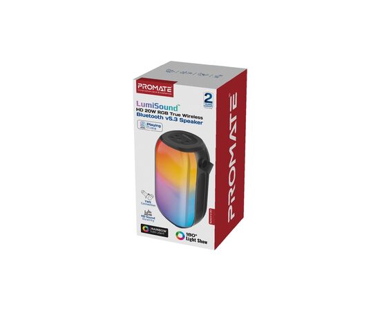 Акустическая система Promate Spectro-20 20W Black (spectro-20), изображение 9 Акустическая система Promate Spectro-20 20W Black (spectro-20), изображение 9