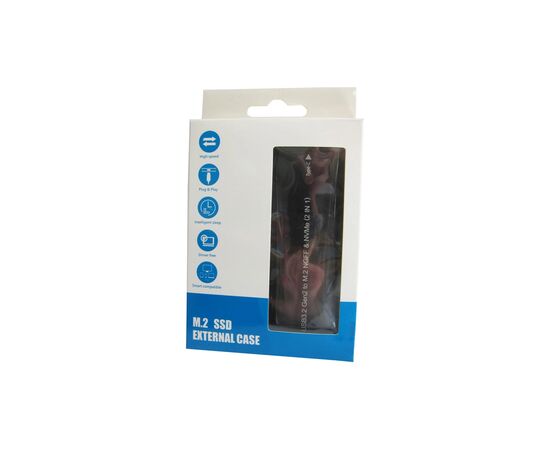 Карман внешний Dynamode M.2 SSD NVMe/SATA combo USB3.2 GEN2 Type-C aluminium black (DM-CAD-SSD10), изображение 8 Карман внешний Dynamode M.2 SSD NVMe/SATA combo USB3.2 GEN2 Type-C aluminium black (DM-CAD-SSD10), изображение 8