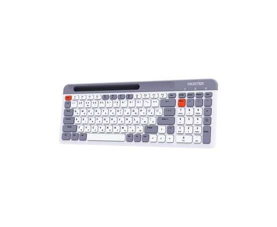 Клавиатура Maxxter KBW-02G-UA Wireless Grey (KBW-02G-UA), изображение 2 Клавиатура Maxxter KBW-02G-UA Wireless Grey (KBW-02G-UA), изображение 2