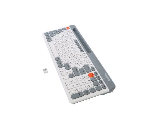 Клавиатура Maxxter KBW-02G-UA Wireless Grey (KBW-02G-UA), изображение 4 Клавиатура Maxxter KBW-02G-UA Wireless Grey (KBW-02G-UA), изображение 4